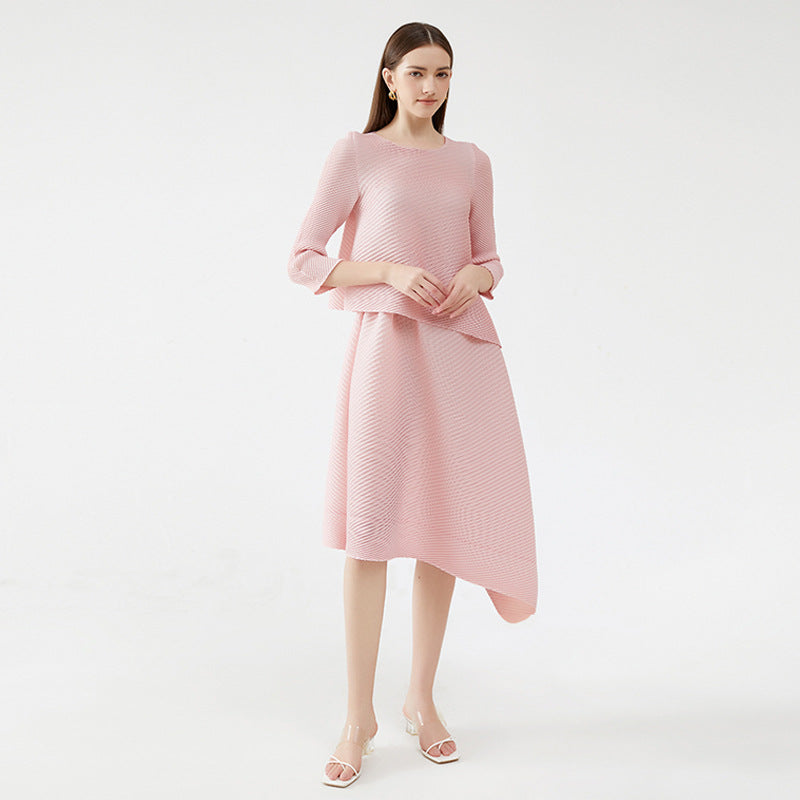 Chanel Suit Women's Irregular Skirt Temperament Top Women's Scale Pleated