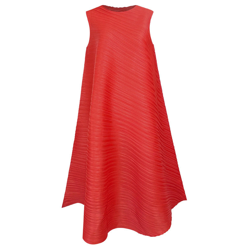 Pleated Dress Casual Style Dress Women Summer Skirt
