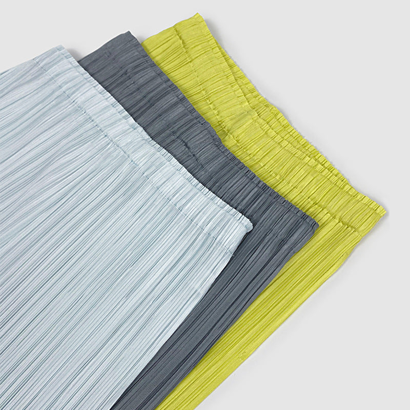 Loose Fabric Basic Style Straight Pants Cool Pants Comfort and Casual Solid Color Trousers for Women