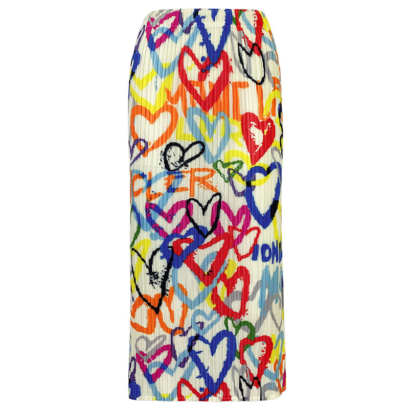 Collection Skirt Female Waist-Level Sense Straight Skirt Small Versatile Mid-Length