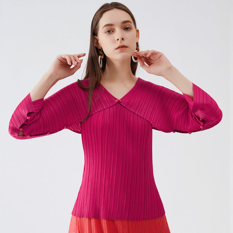 Long-Sleeved T-shirt Women's Slim Split Top Hollow Bottoming Shirt Women's Clothing