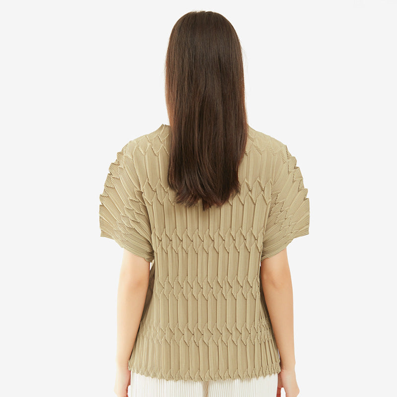 Comfort and Casual Bottoming Shirt for Women Fashionable T-shirt Short-Sleeved Top for Women