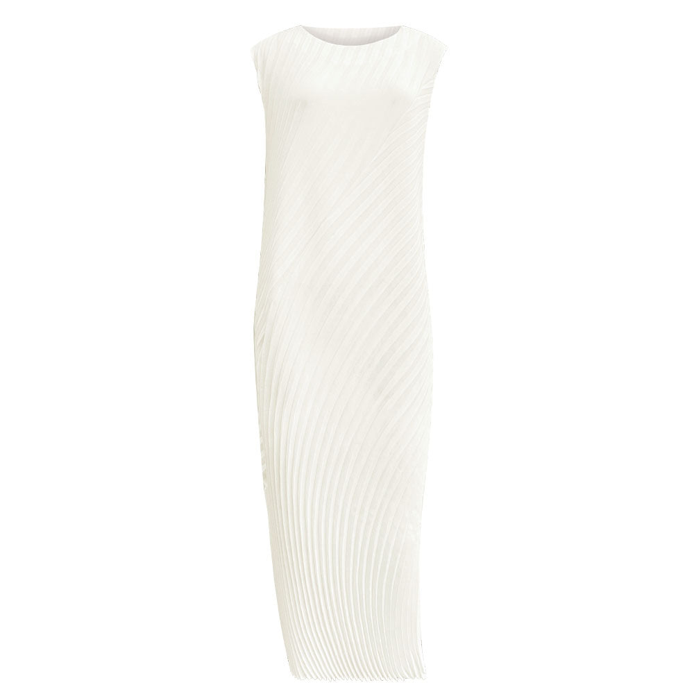 Irregular Dress Women's French Style Slim Fit Inner Wear Sleeveless Dress