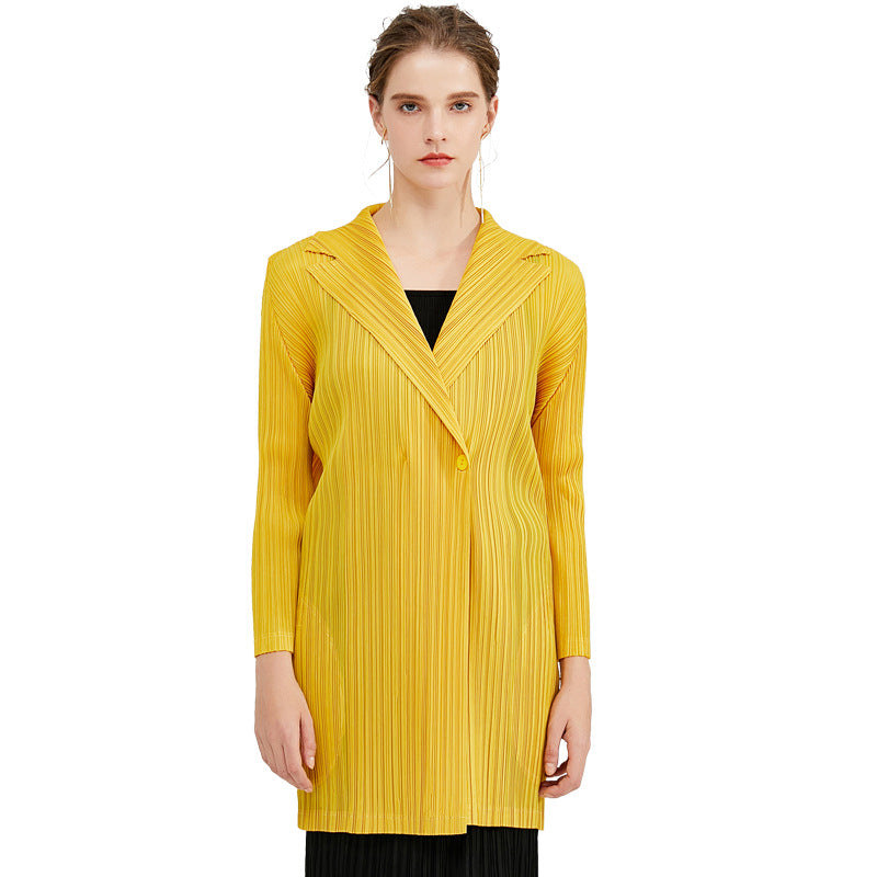 Shirt Casual Women's Cardigan Top Pleated Casual Loose Jacket