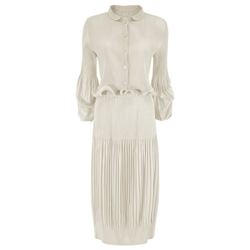 New Classic Style Hot Skirt Waist Lady Top Suit Women