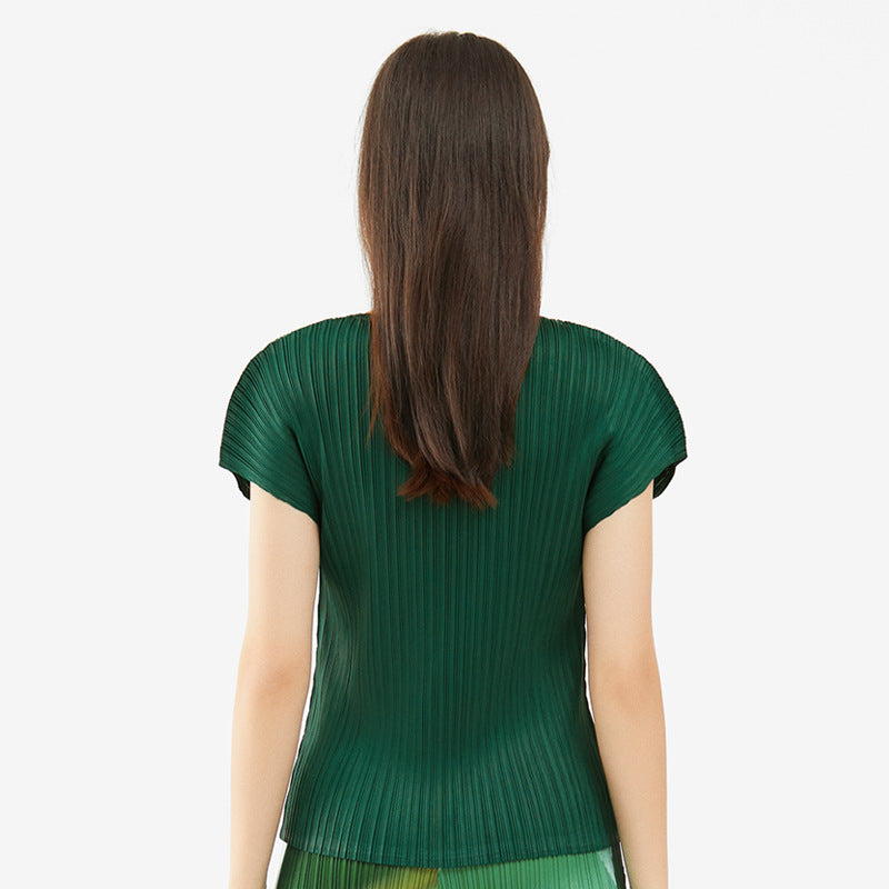 Inner Bottoming Shirt round Neck Short Sleeve T-shirt Women's Loose Leisure All-Matching Solid Color Top