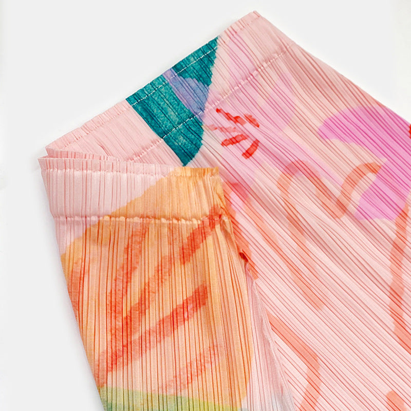 Nanyou Skirt Printing Grade Casual A- line Dress Sense Classic Style