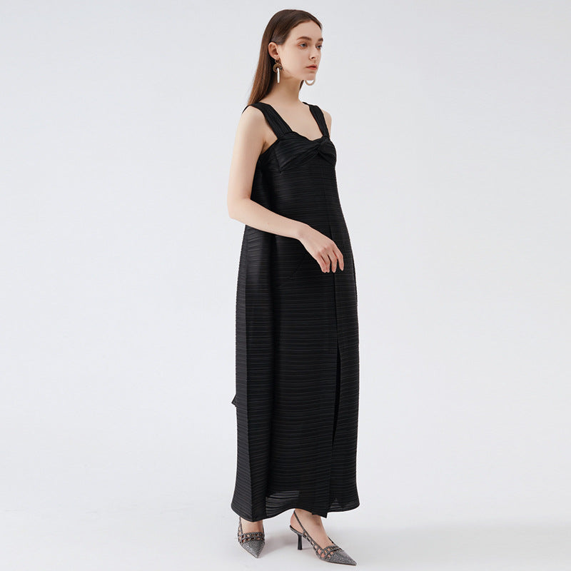 Loose Casual Pleated Skirt Niche Dress plus Size Mid-Length Pleated Skirt Summer