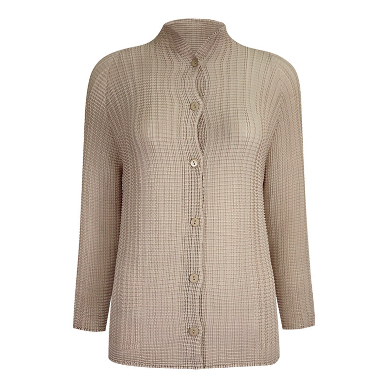 Comfortable Long Sleeve Shirt Non-Ironing Shirt Design Sense Niche Top Coat for Women