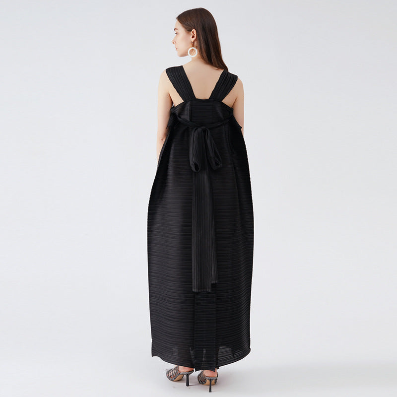 Loose Casual Pleated Skirt Niche Dress plus Size Mid-Length Pleated Skirt Summer