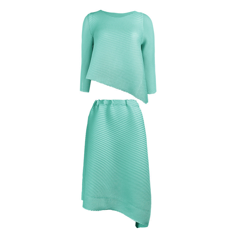 Chanel Suit Women's Irregular Skirt Temperament Top Women's Scale Pleated