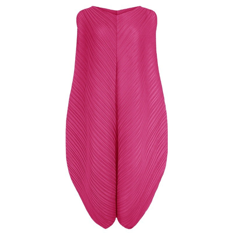 Niche Design Mid-Length Casual Loose Dress Sleeveless Vest Dress Women