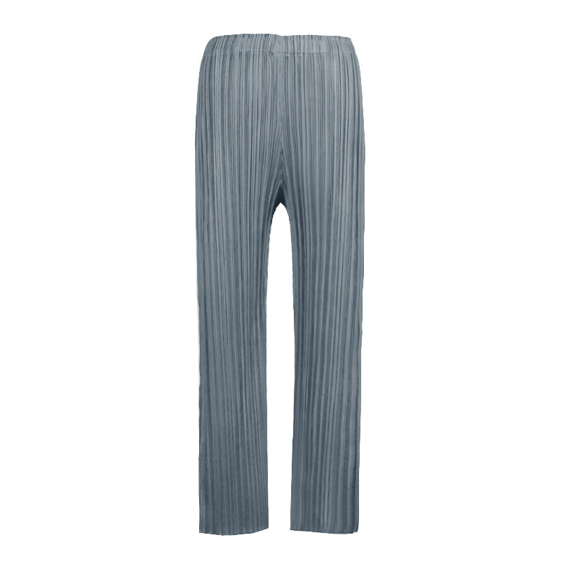 Pleated Comfortable Slim Fit Slimming Tapered Casual Pants Pencil Pants All-Matching Pants