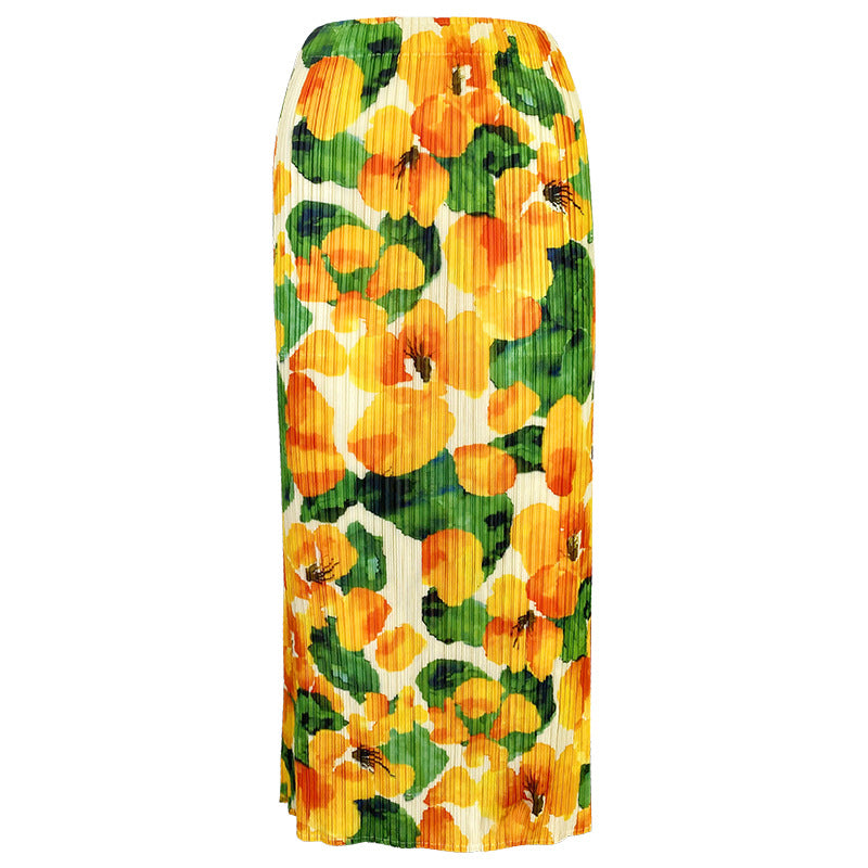 Collection Skirt Female Waist-Level Sense Straight Skirt Small Versatile Mid-Length