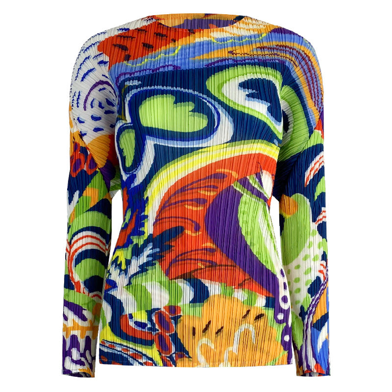 Clothing Painted Classic Style Long-Sleeve Suit Female Loose Two-Piece Suit Fashion