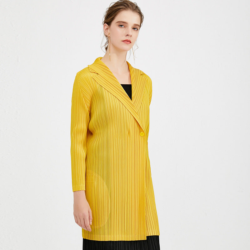 Shirt Casual Women's Cardigan Top Pleated Casual Loose Jacket