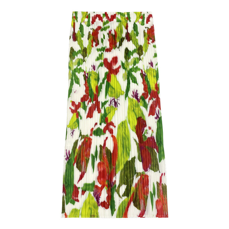 Collection Skirt Female Waist-Level Sense Straight Skirt Small Versatile Mid-Length