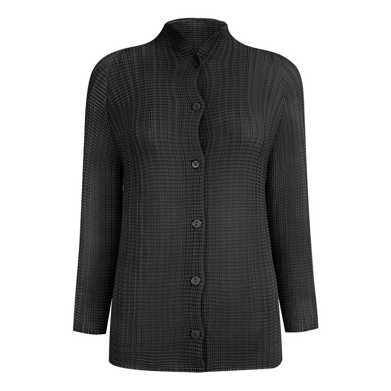 Comfortable Long Sleeve Shirt Non-Ironing Shirt Design Sense Niche Top Coat for Women