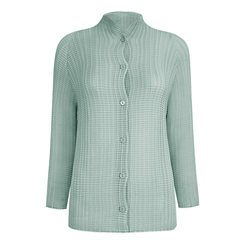 Comfortable Long Sleeve Shirt Non-Ironing Shirt Design Sense Niche Top Coat for Women