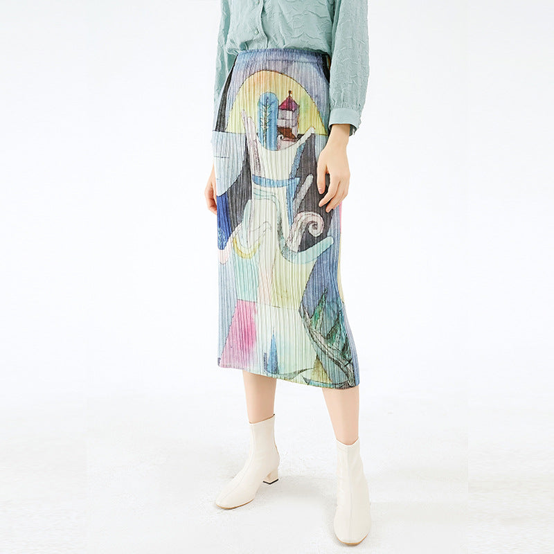 All-Matching plus Size Skirt Women's Summer A- line Skirt Long Skirt