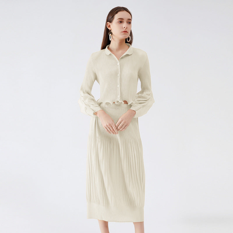 New Classic Style Hot Skirt Waist Lady Top Suit Women