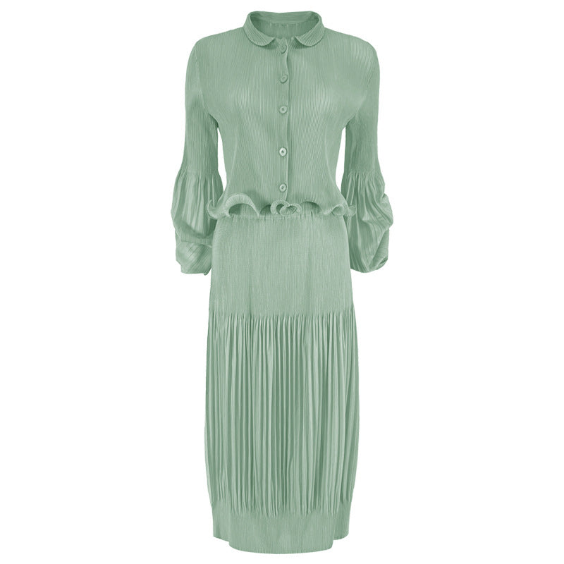 New Classic Style Hot Skirt Waist Lady Top Suit Women