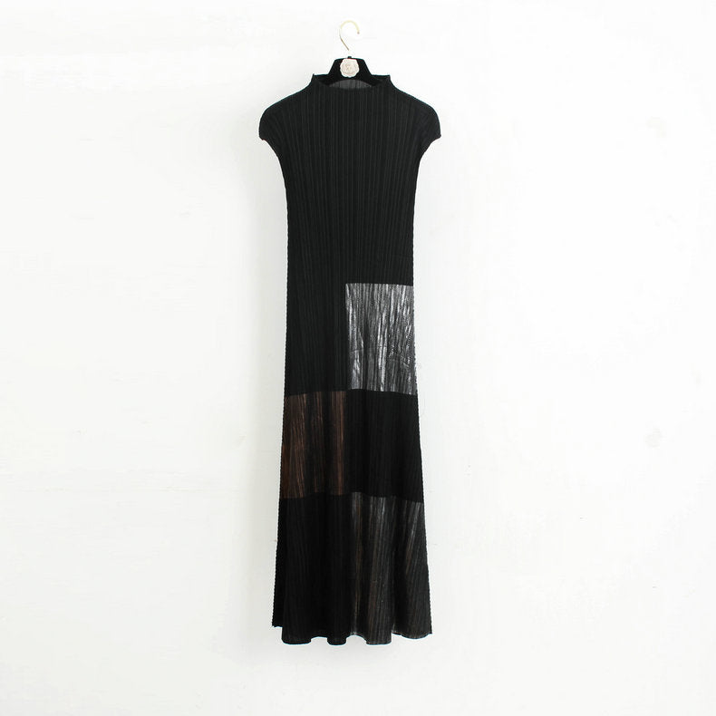Dress Popular Pleated Dress Classic Style Long Hand-Painted Dress Women