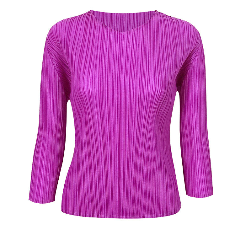 Basic All-Matching Long Sleeve Design Sense Niche Young Top for Women