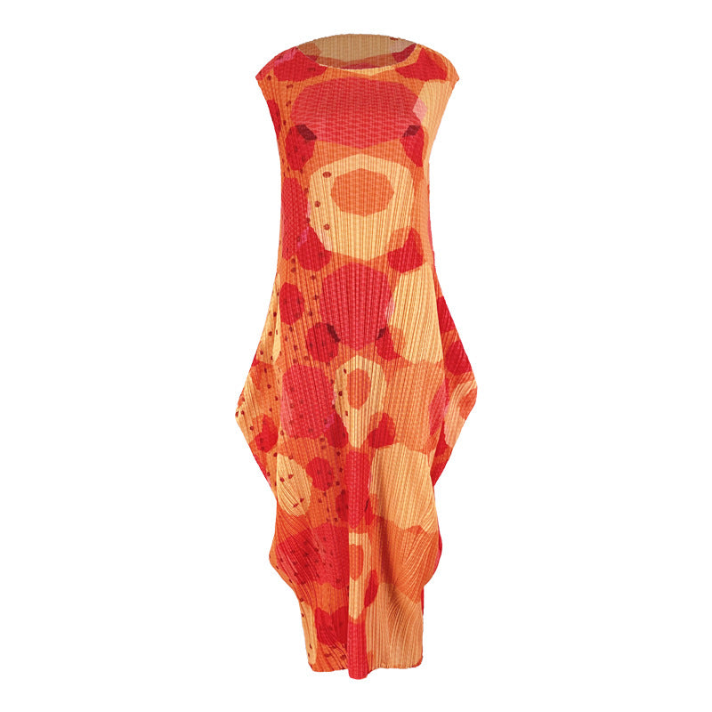 Plus Size Dress Lantern Long Skirt Western Style Youthful-Looking Slimming