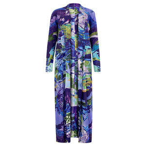 Printed Shawl Versatile Loose Graffiti Printing Classic Style Casual Jacket plus Size