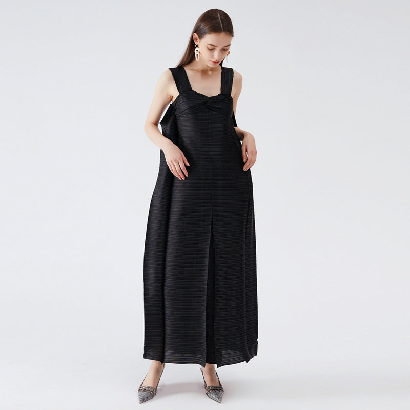 Loose Casual Pleated Skirt Niche Dress plus Size Mid-Length Pleated Skirt Summer