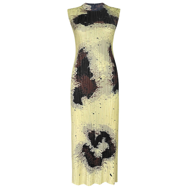 Design Sense Dress Casual Niche Mid-Length Printed Dress Children