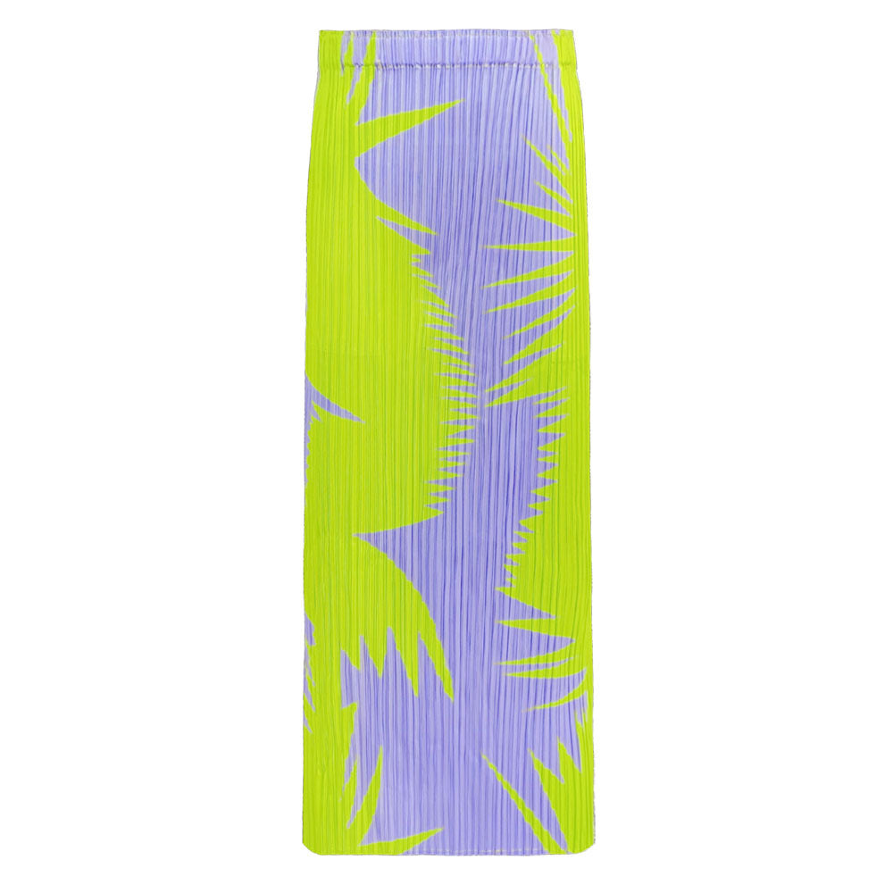 Lapel Short Sleeve Slim-Fit Printed Top Suit Women's Split Skirt Two-Piece Suit