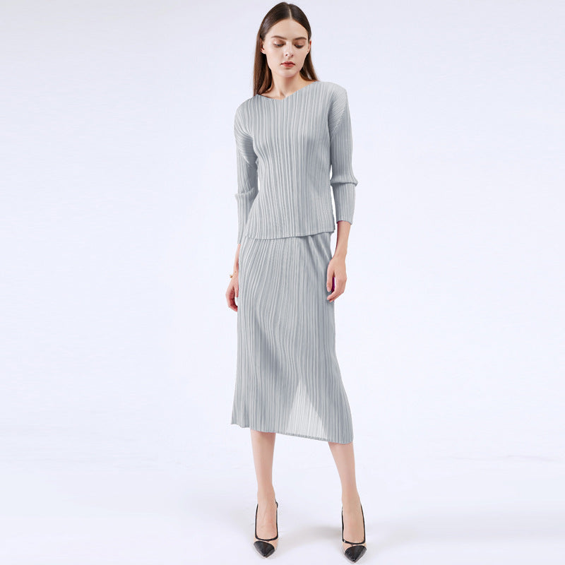 Basic All-Matching Long Sleeve Design Sense Niche Young Top for Women