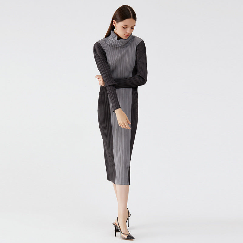 Dress Pleated Women's Design Sense Versatile Skirt Mid-Length