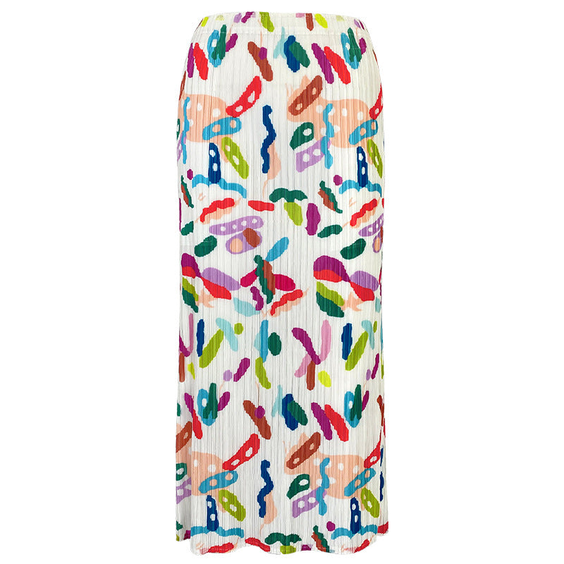 Collection Skirt Female Waist-Level Sense Straight Skirt Small Versatile Mid-Length