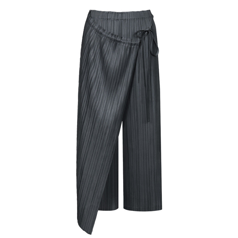 Comfortable Casual Pants Women's Casual Straight Skirt Pp Lace-up Culottes Women