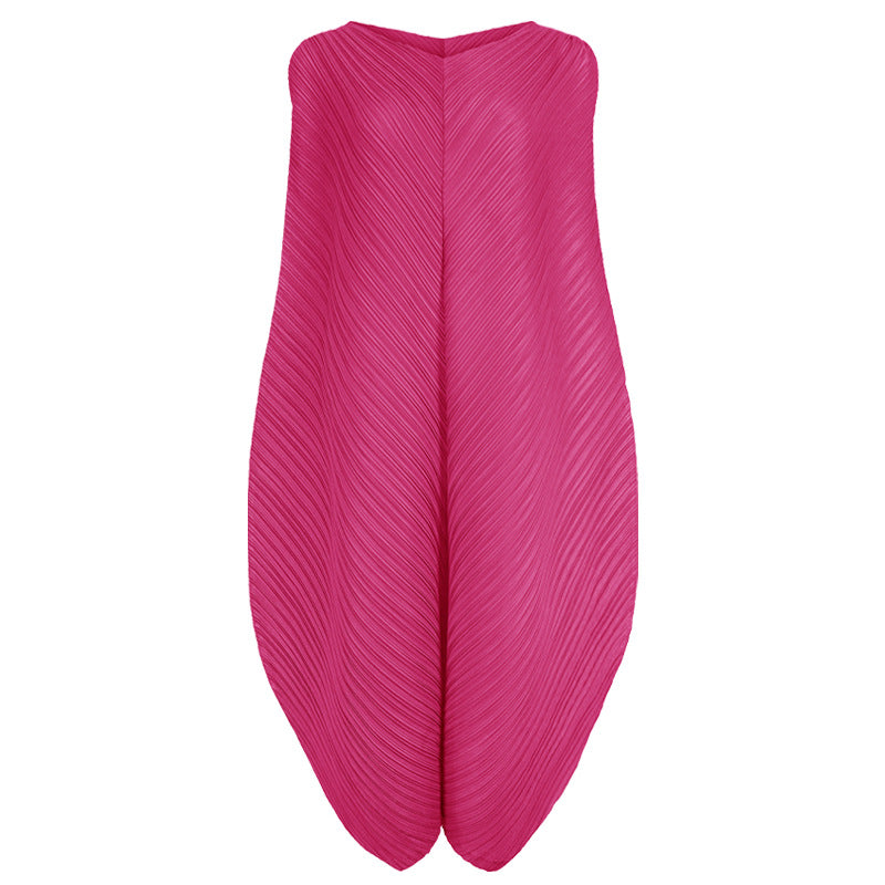 Niche Design Mid-Length Casual Loose Dress Sleeveless Vest Dress Women