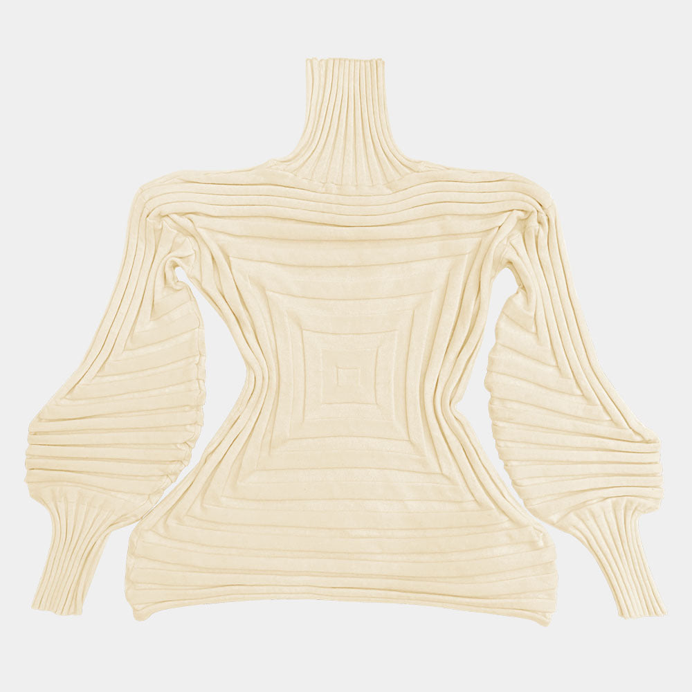 Diamond Sweater Women's Annual Lantern Sleeve Collar Thermal Slim Fit T-shirt Solid Color Top