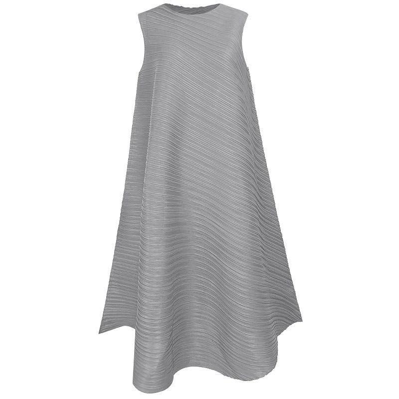 Pleated Dress Casual Style Dress Women Summer Skirt