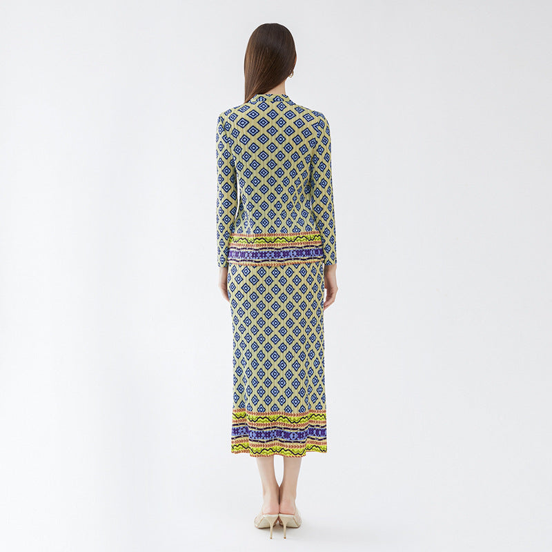 Retro Plaid Suit Women's Design Sense One Button Collar Casual Suit for Women