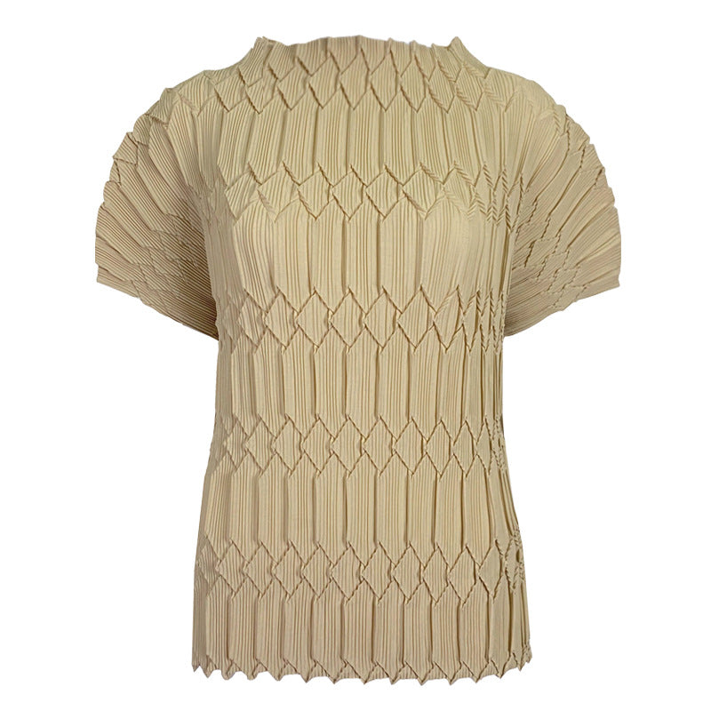 Comfort and Casual Bottoming Shirt for Women Fashionable T-shirt Short-Sleeved Top for Women