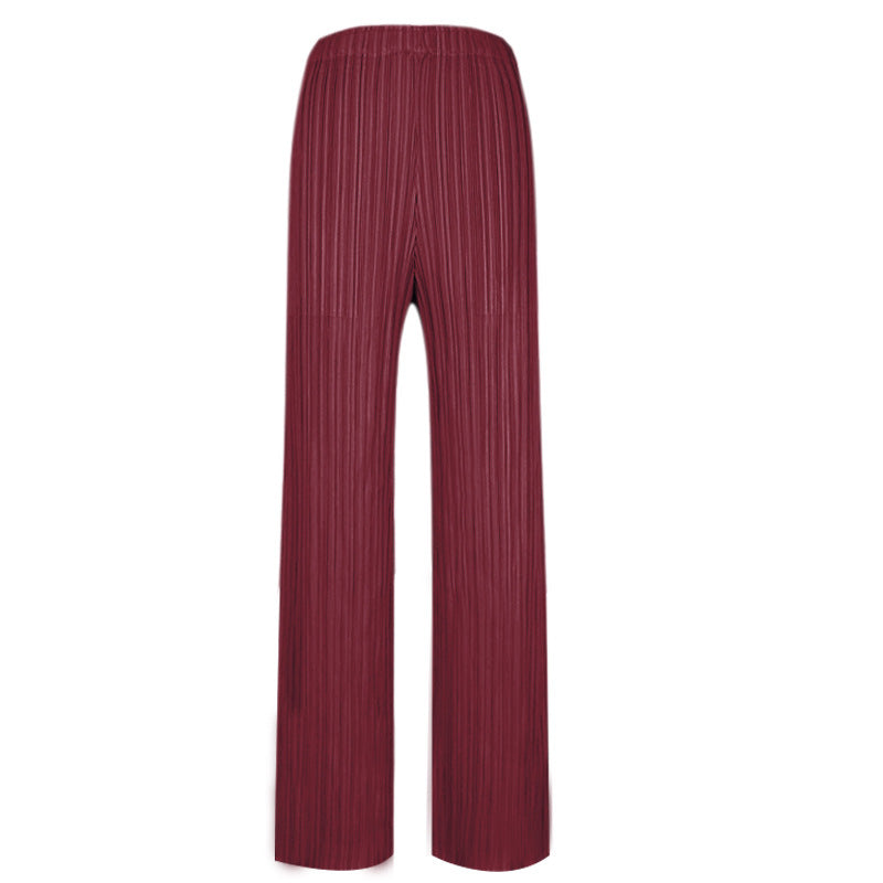 Classic Contraction Trouser Women's Loose and Comfortable Straight-Leg Pants Casual Pants Women's Trousers Women's 9 Colors