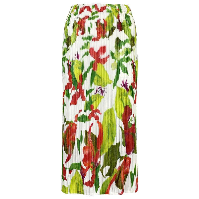 Collection Skirt Female Waist-Level Sense Straight Skirt Small Versatile Mid-Length