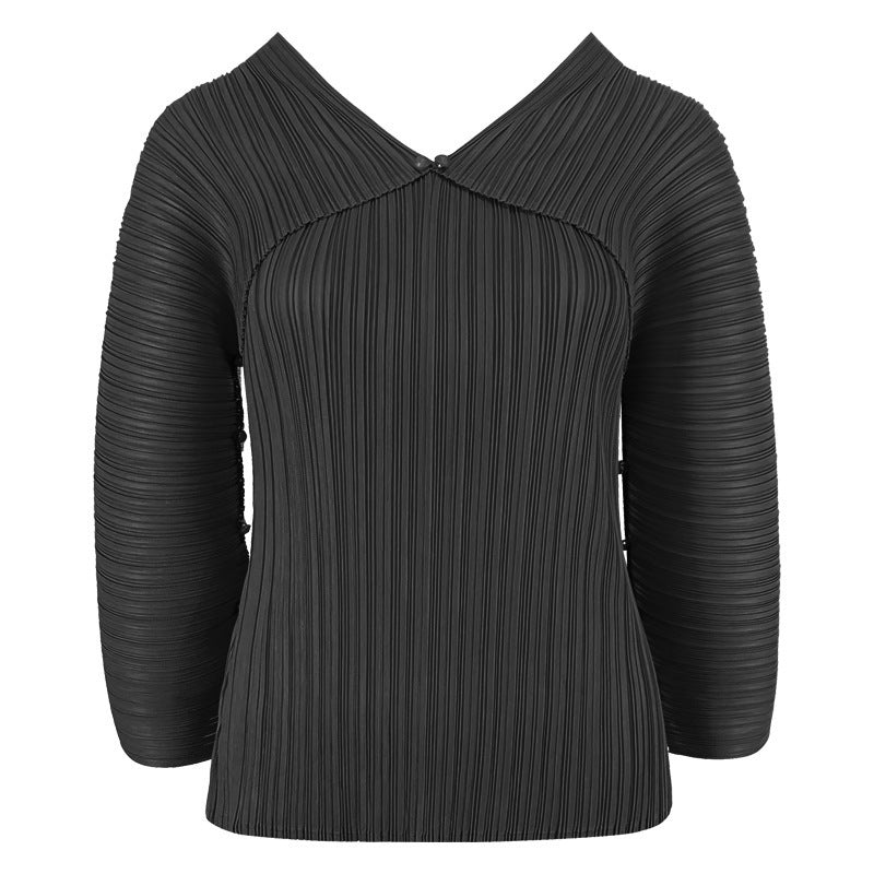 Long-Sleeved T-shirt Women's Slim Split Top Hollow Bottoming Shirt Women's Clothing