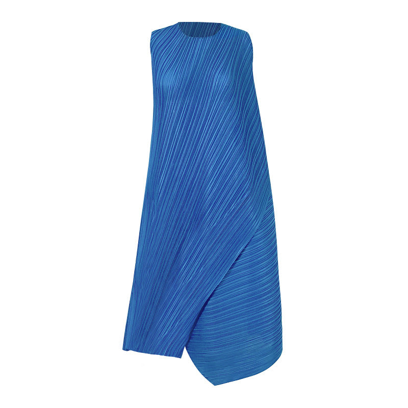 Grade Sense Dress plus Size One Sleeveless Solid Color Loose-Fitting Mid-Length Dress Women