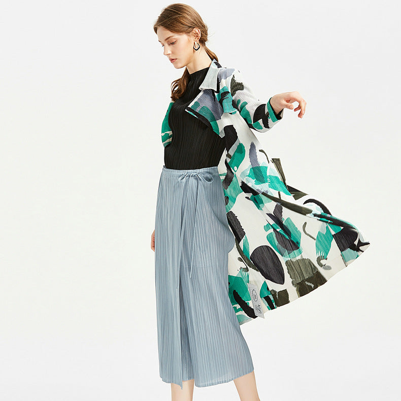 Comfortable Casual Pants Women's Casual Straight Skirt Pp Lace-up Culottes Women