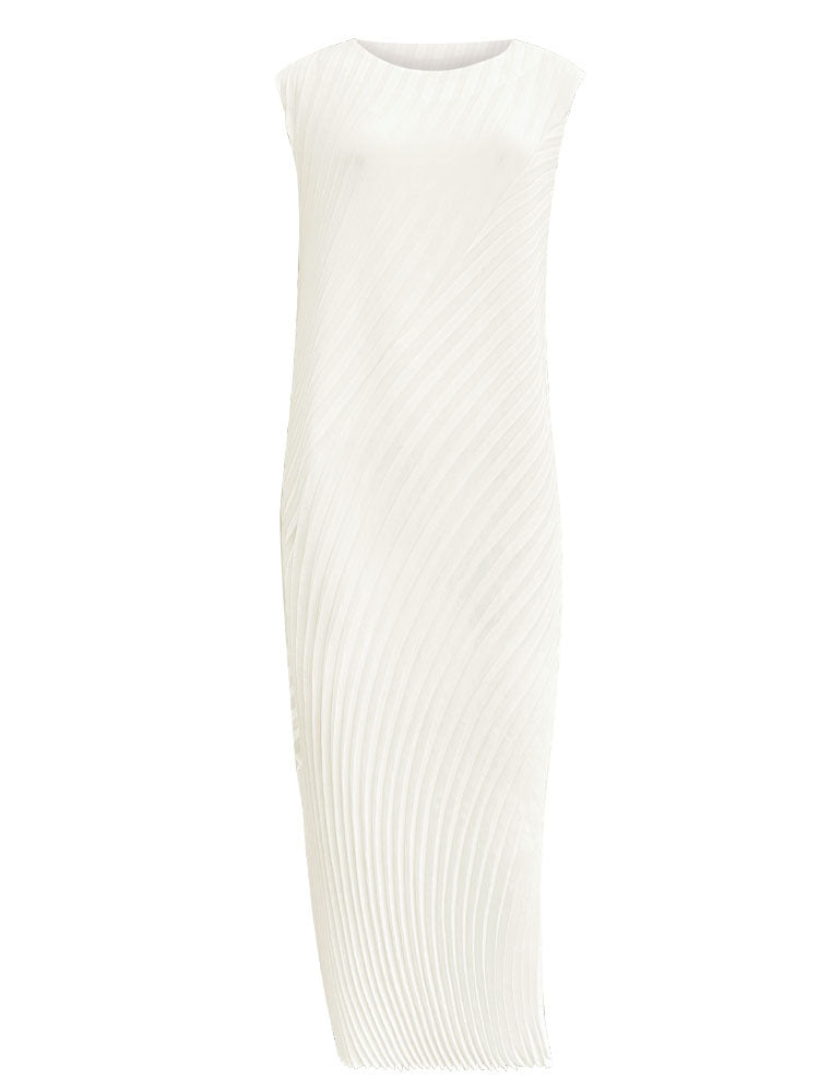 Irregular Dress Women's French Style Slim Fit Inner Wear Sleeveless Dress