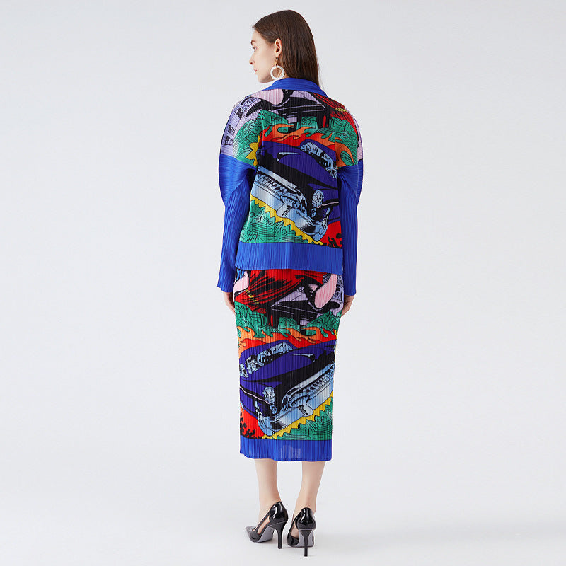 Casual Cool Trendy Printed Coat Women's Design Sense Women's Dress