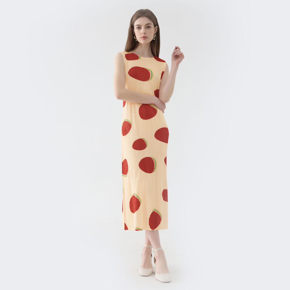 Fudou Series Sleeveless Dress Women's Mid-Length Simple Slim Straight Bottoming Skirt